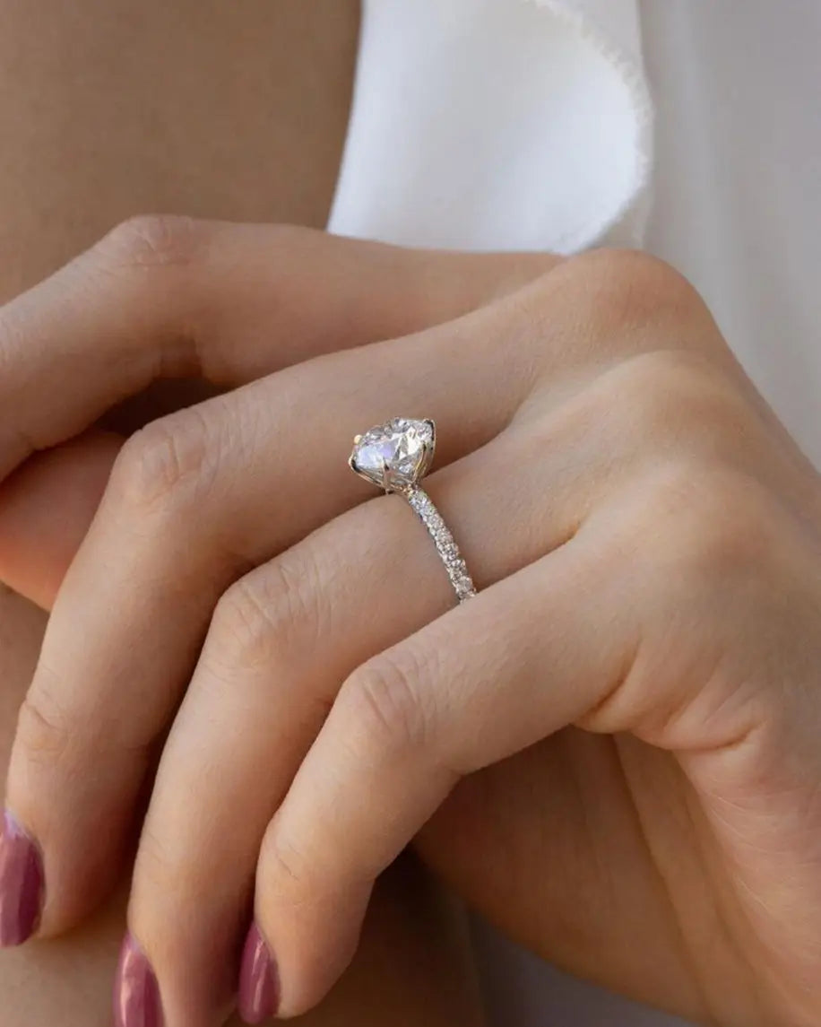 Ethically created lab grown diamond jewellery including rings, earrings and pendants