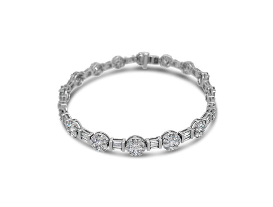 (REF 1008) 6.10ct Bracelet (18ct White Gold)