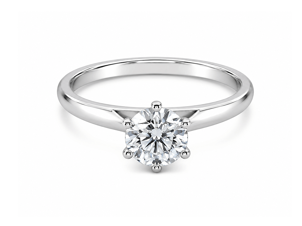 0.43ct Tiffany & Co Diamond Solitaire Ring – 18ct White Gold