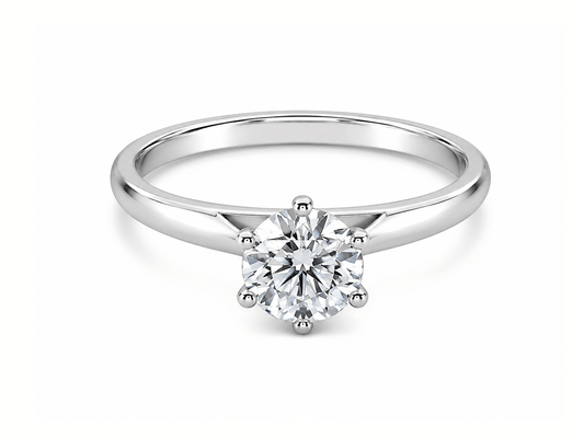 0.43ct Tiffany & Co Diamond Solitaire Ring – 18ct White Gold