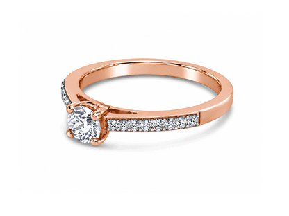 0.45ct Diamond Solitaire Ring – 18ct Rose Gold
