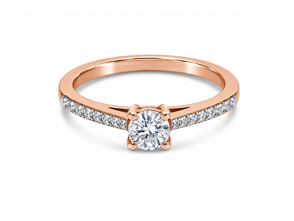 0.45ct Diamond Solitaire Ring – 18ct Rose Gold