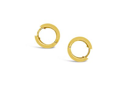 (REF 1138) 0.20ct DIAMOND HOOP EARRINGS (14CT YELLOW GOLD)
