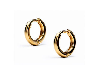 0.20ct Diamond Hoop Earrings – 14ct Yellow Gold