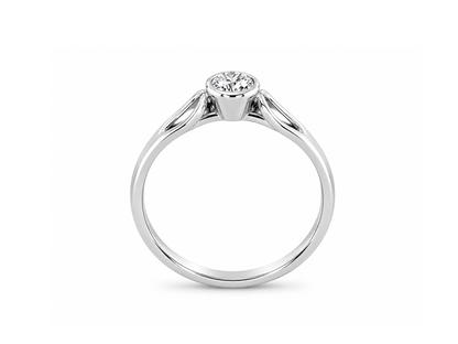 0.34ct Diamond Solitaire Ring – 18ct White Gold