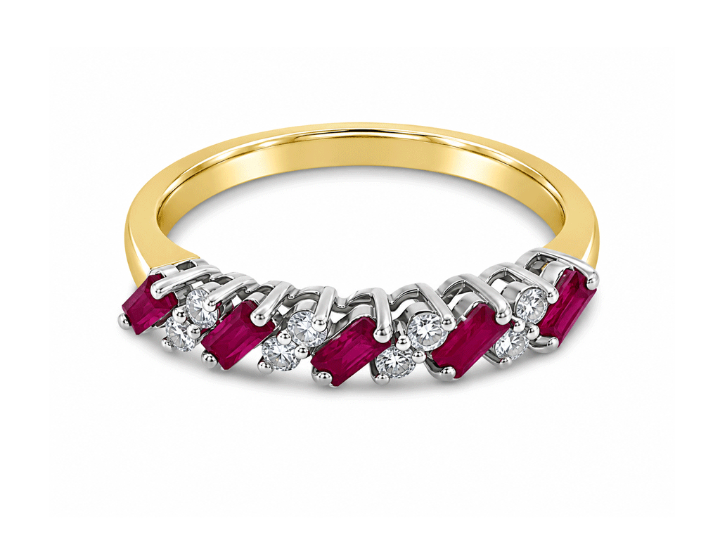 Ruby & Diamond Ring – 18ct Yellow Gold