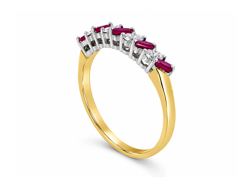 Ruby & Diamond Ring – 18ct Yellow Gold
