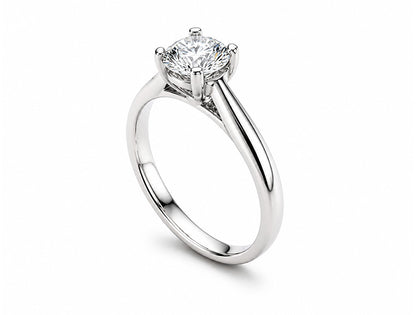 0.60ct Princess Cut Diamond Solitaire Ring – Platinum