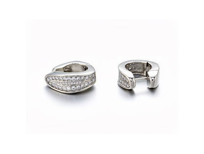 1.10ct Diamond Creolen Earrings – 18ct White Gold
