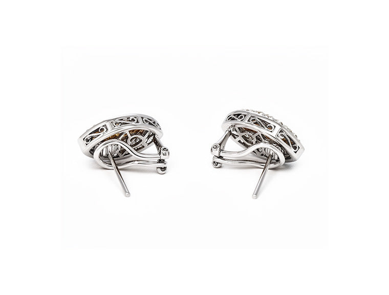 1.63ct Diamond Marquise Earrings in 18ct White Gold