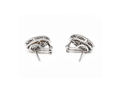 1.63ct Diamond Marquise Earrings in 18ct White Gold