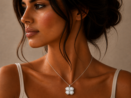 0.26ct Diamond Cross Pendant in 18ct White Gold