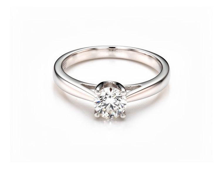 0.48ct Diamond Solitaire Ring – 18ct White Gold