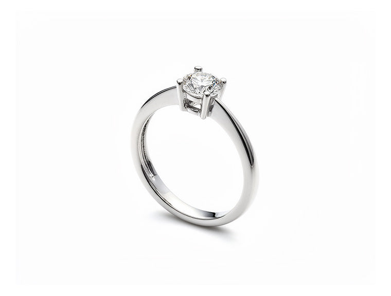 0.47ct Diamond Solitaire Ring – 18ct White Gold