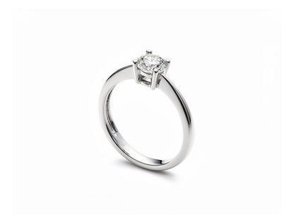 0.47ct Diamond Solitaire Ring – 18ct White Gold