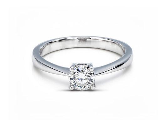 0.47ct Diamond Solitaire Ring – 18ct White Gold