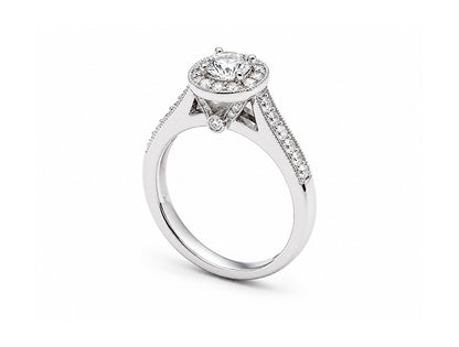 Diamond Solitaire Ring – 18ct White Gold