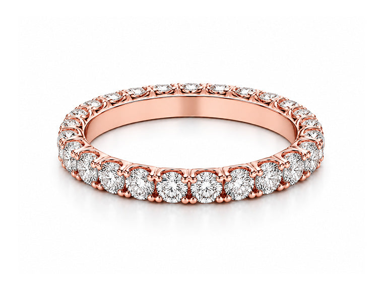0.26ct Diamond Full Eternity Ring – 18ct Rose Gold
