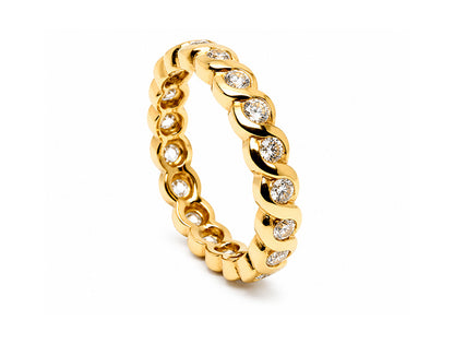 0.76ct Diamond Eternity Ring – 18ct Yellow Gold