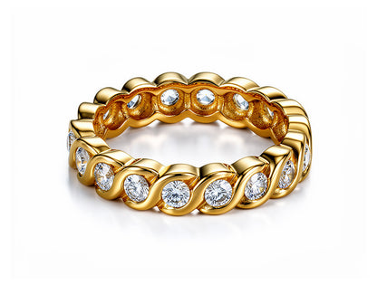 0.76ct Diamond Eternity Ring – 18ct Yellow Gold