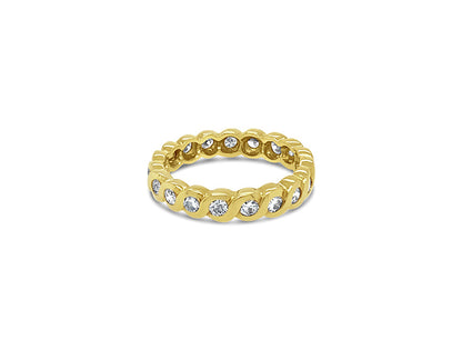 (REF 1443) 0.76ct Diamond Eternity Ring (18ct Yellow Gold)