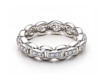 0.52ct Diamond Eternity Ring – 18ct White Gold