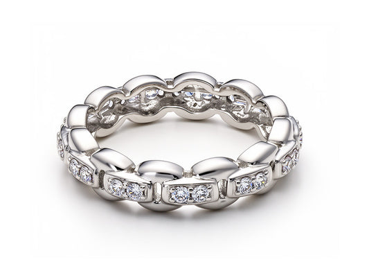 0.52ct Diamond Eternity Ring – 18ct White Gold