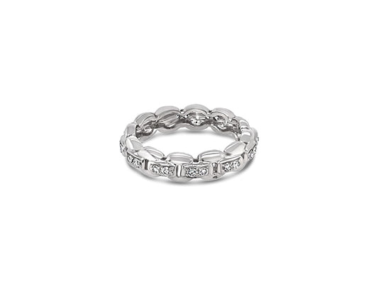 (REF 1447) 0.52ct Diamond Eternity Ring (18ct White Gold)