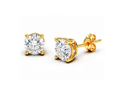 0.33ct Diamond Stud Earrings in 9ct Yellow Gold