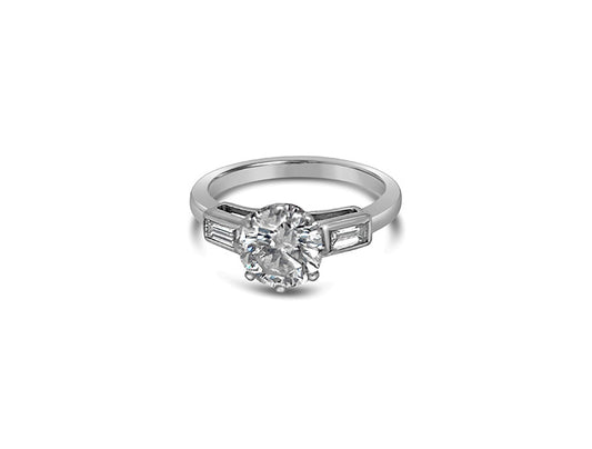 (REF 1512) 1.7ct Diamond Solitaire Ring (18ct White gold)