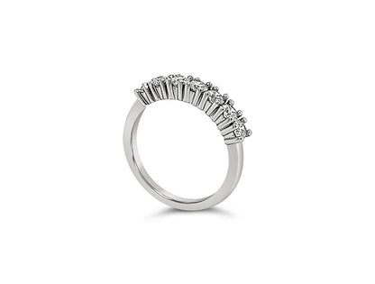 (REF 1534) 0.64ct Diamond Half Eternity Ring (18CT White Gold)