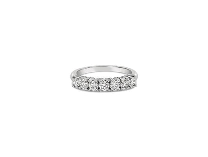 (REF 1534) 0.64ct Diamond Half Eternity Ring (18CT White Gold)