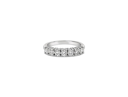 (REF 1534) 0.64ct Diamond Half Eternity Ring (18CT White Gold)