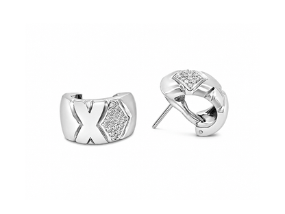 0.60ct Diamond Creolen Earrings in 18ct White Gold