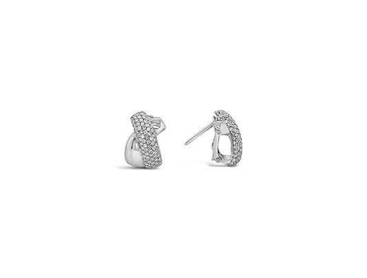 (REF 1581) 1.34ct Diamond Earrings (18ct white gold)