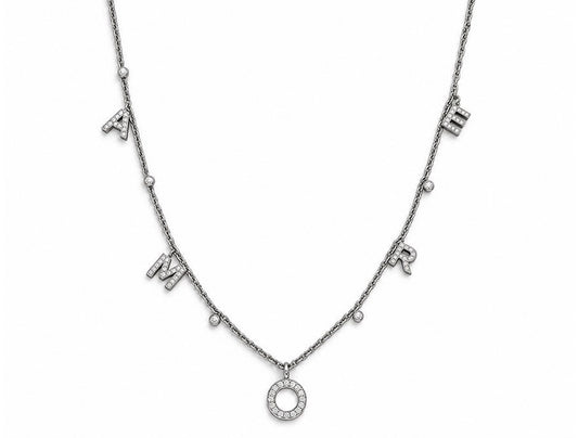 0.40ct Diamond Amore Necklace in 18ct White Gold