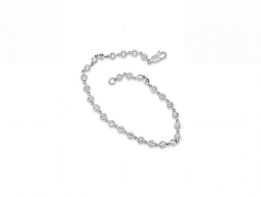 1.36ct Brilliant Cut Diamond Armband in 18ct White Gold