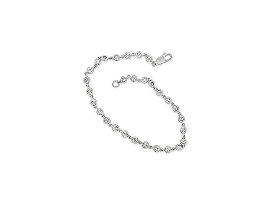 (REF 1598) 1.36ct Diamond Armband (18ct White gold)