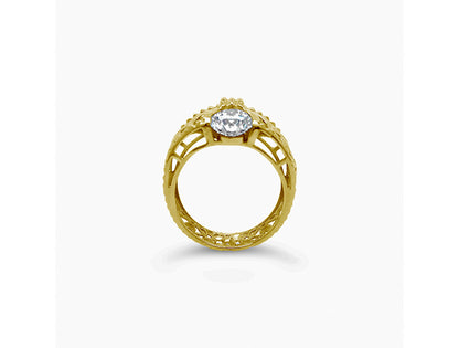 (REF 1747) 2.15cts Dubai Lab Diamond Ring (18ct yellow gold) IGI Certificate