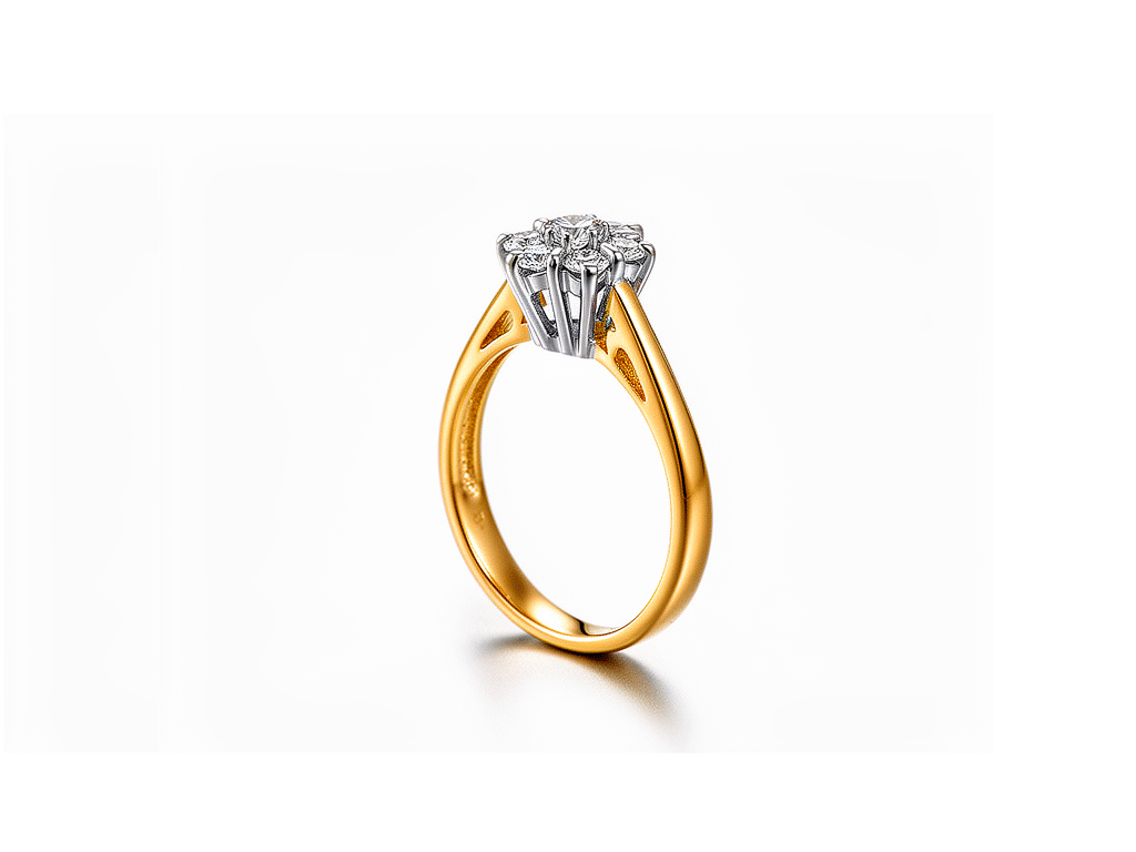 0.21ct Diamond Cluster Ring – 18ct Yellow Gold