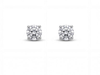 0.50ct Diamond Stud Earrings – 14ct White Gold