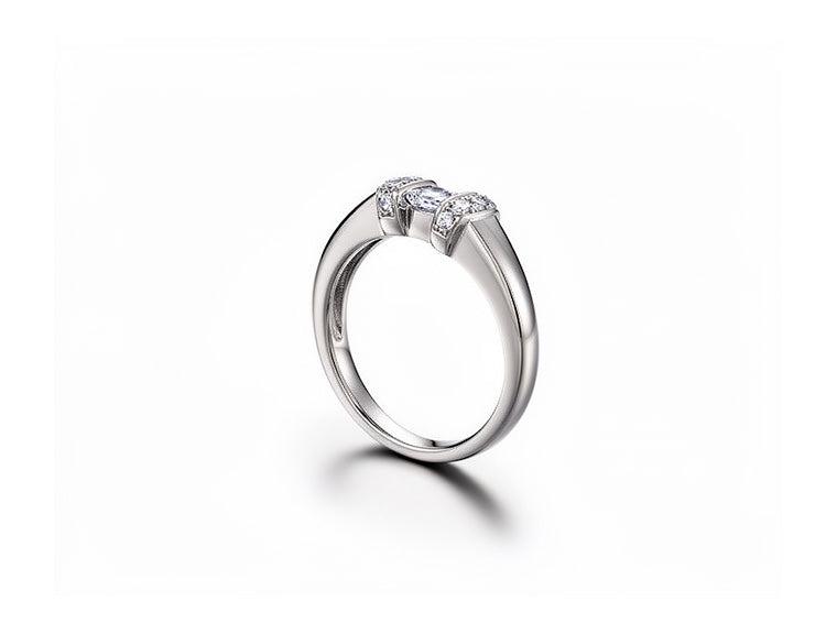 0.30ct Princess Cut Diamond Solitaire Ring – Platinum
