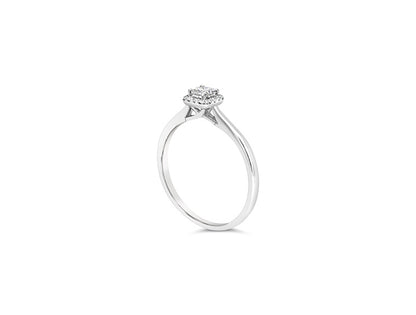 (Ref 1834) 0.24ct Solitaire Diamond Ring (18ct White Gold) GIA Certificate