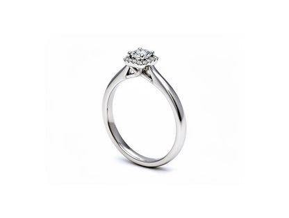 0.24ct Diamond Solitaire Ring – 18ct White Gold (GIA Certified)