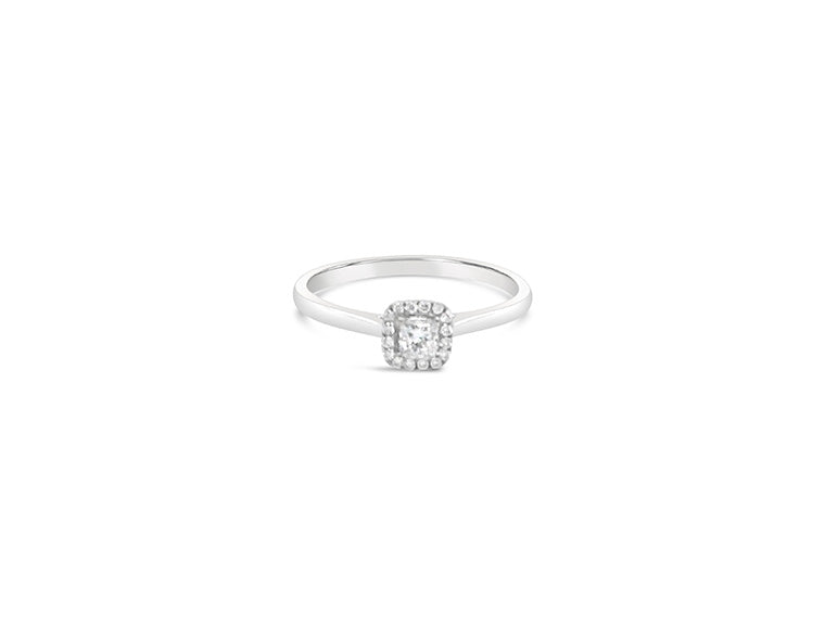 (Ref 1834) 0.24ct Solitaire Diamond Ring (18ct White Gold) GIA Certificate