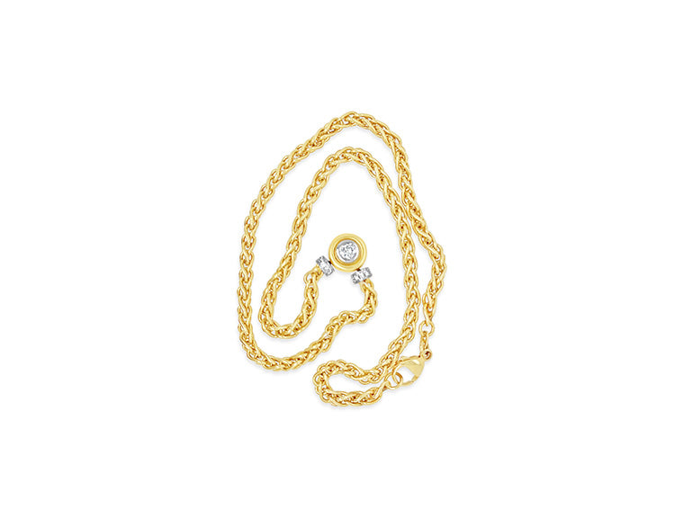 (Ref 1840) 1.14ct Necklace Solitaire Diamond (18ct Yellow Gold)