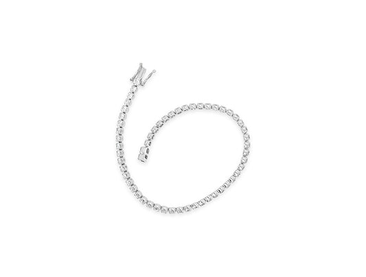 (Ref 1846) 3.09cts Diamond Tennis Bracelet (18ct White Gold)