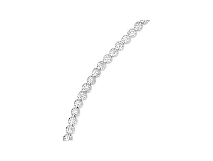 (Ref 1847) 4.07cts Diamond Tennis Bracelet (18ct White Gold)