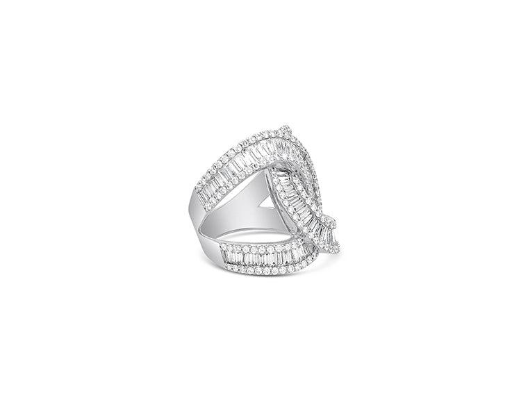 (Ref 1857) 2.59ct Baguette Diamond Ring (18ct White Gold)