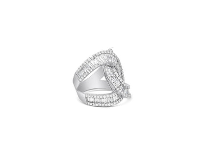 (Ref 1857) 2.59ct Baguette Diamond Ring (18ct White Gold)